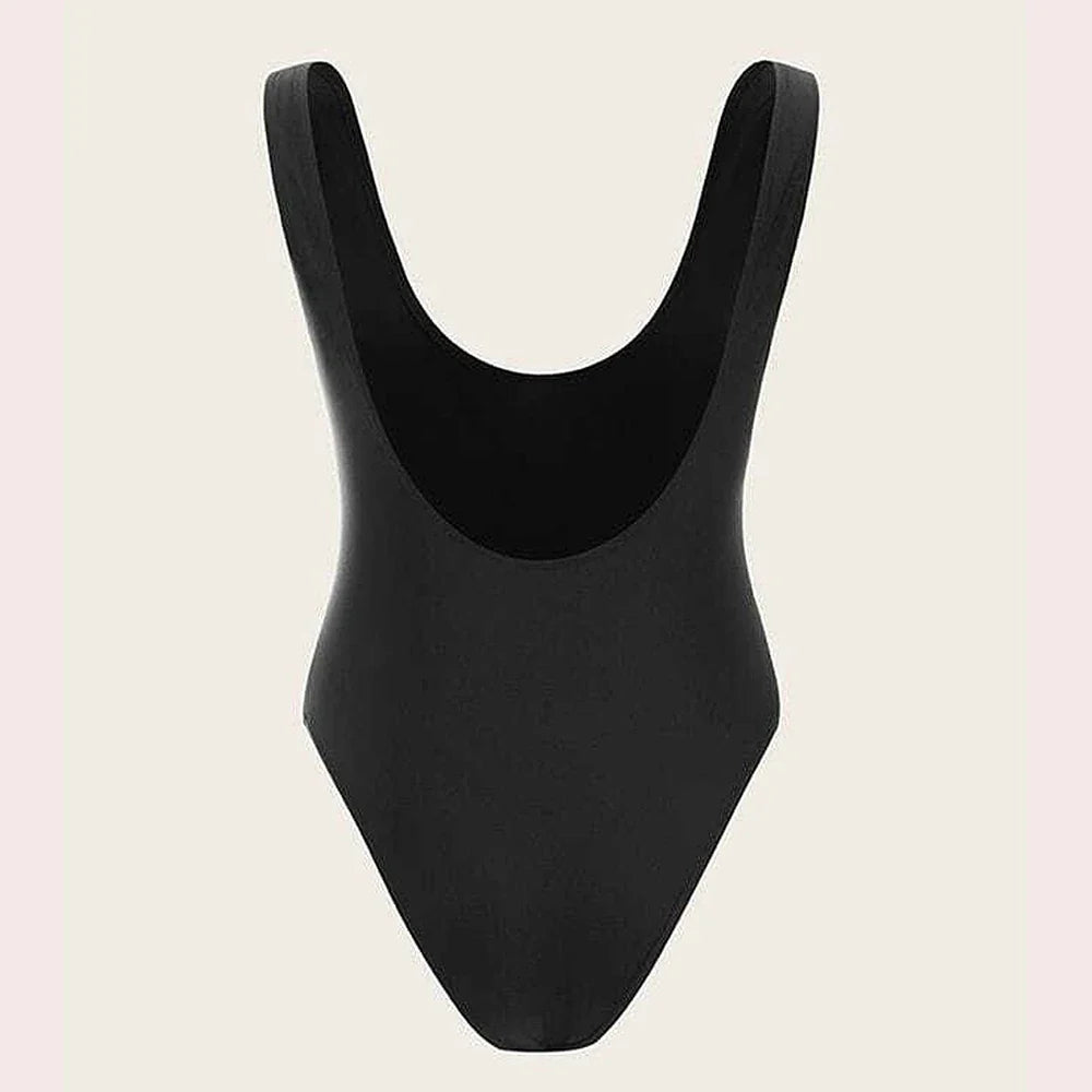 Black One-piece Swimsuit 2025 Stylish New Full Bikini Set One Piece Whole Swimwear For Women Sexy Swim Bathing Suits Swimming